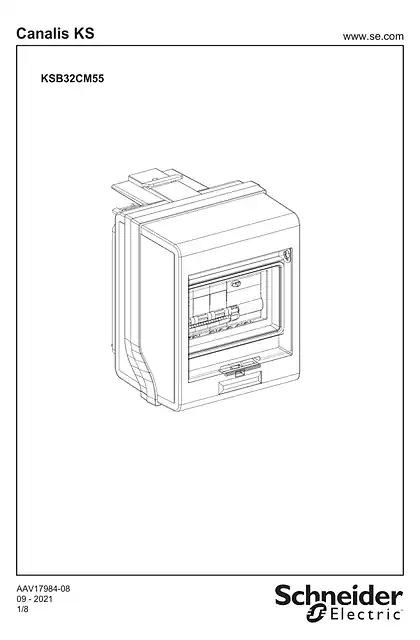 schneider施耐德KSB32CM55 - 32A CONNECTOR 5 MODULES - 说明页